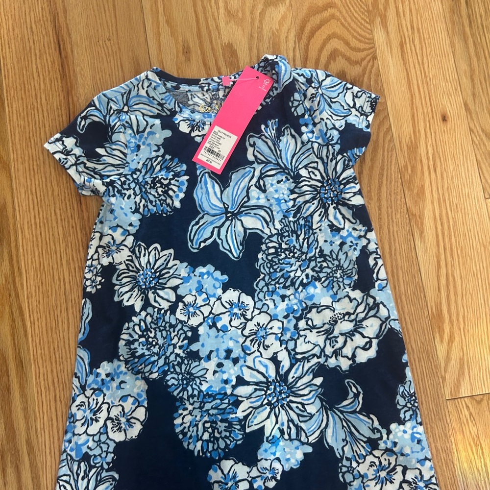 Lilly Pulitzer Blue Floral Kids Dress